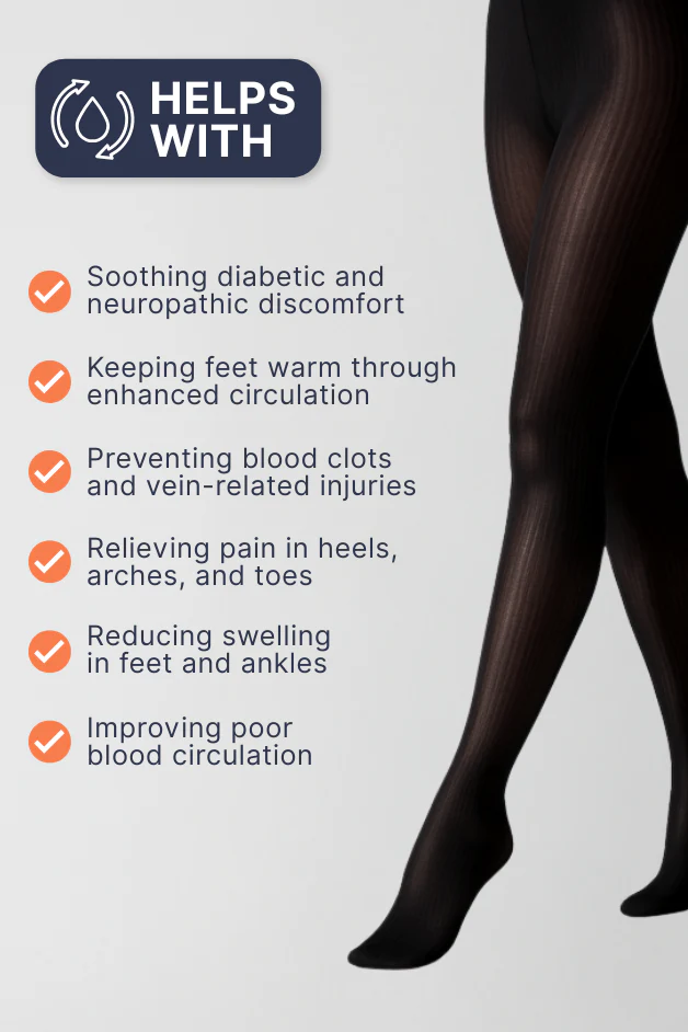 Black Compression Tights Women - Image 4