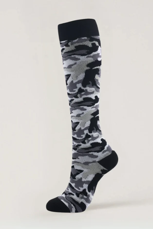 Camouflage Black Compression Socks - Image 2
