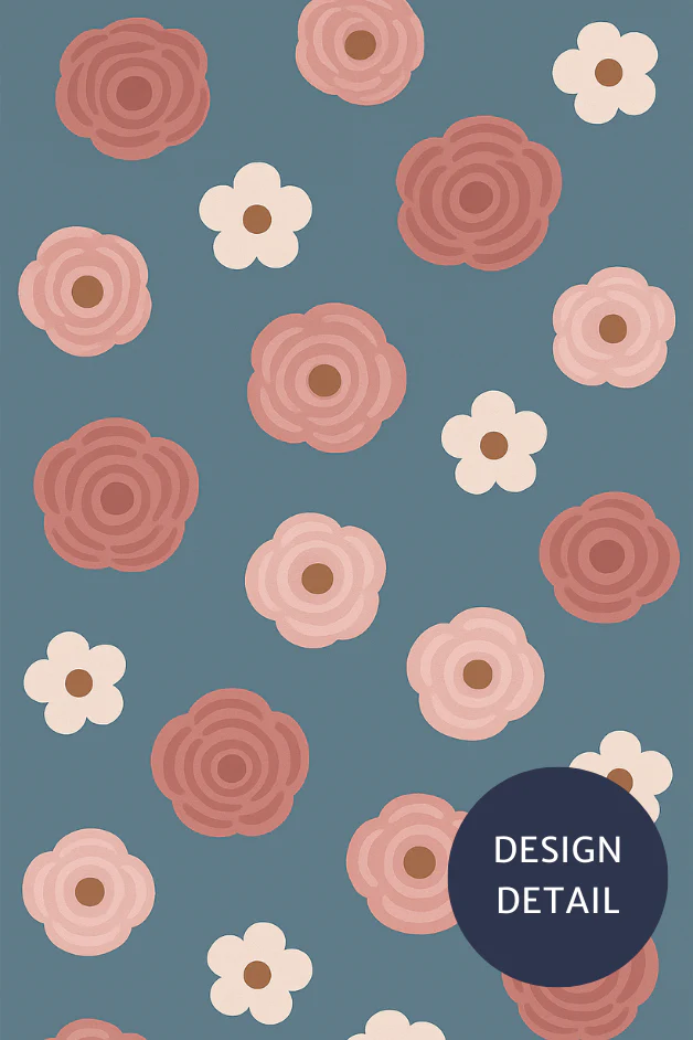 Flowers Grey Compression Socks - Image 4