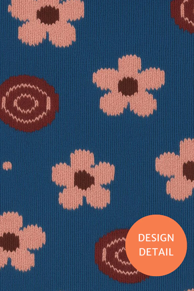 Flowers Grey PlusFit™ Socks - Image 4