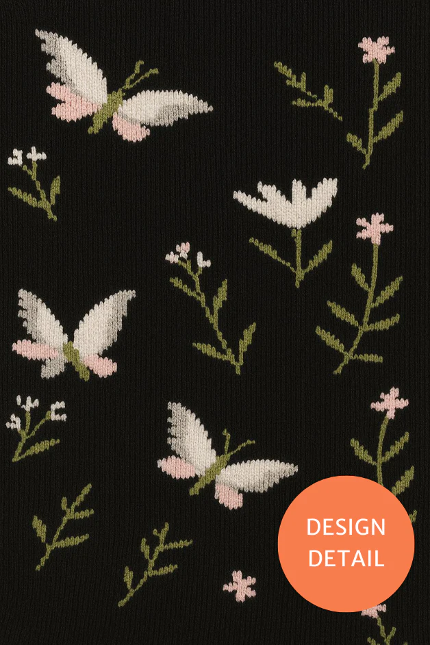Butterfly Black PlusFit™ Socks - Image 4