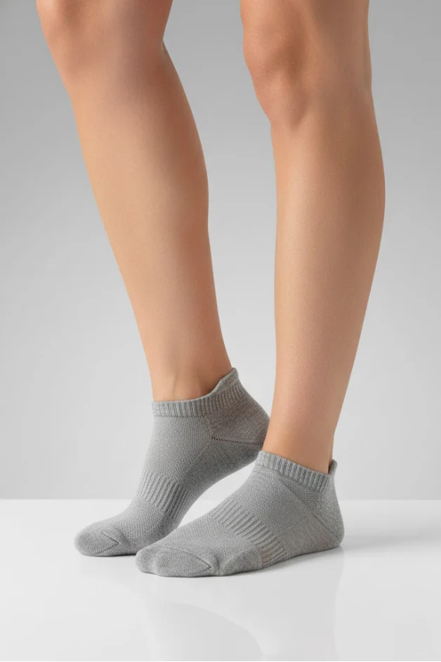 Grey Daily Ankle Compression Socks Bundle 5 Pairs - Image 3