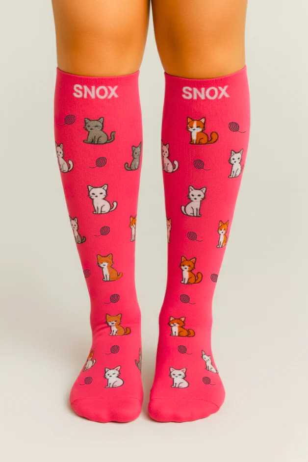 Kittens Pink Compression Socks - Image 5