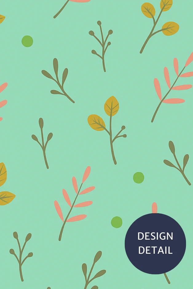 Leaves Mint Compression Socks - Image 4