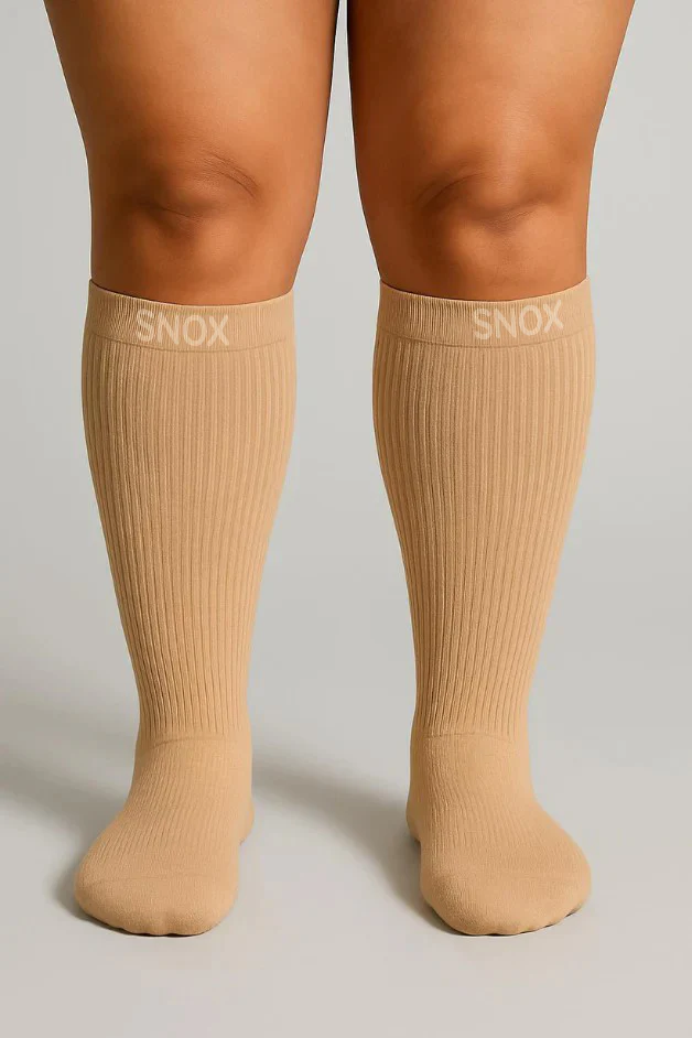 Light Brown PlusFit™ Socks - Image 3