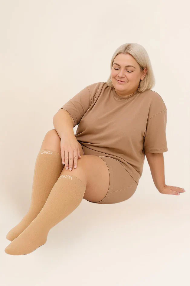 Light Brown PlusFit™ Socks - Image 5