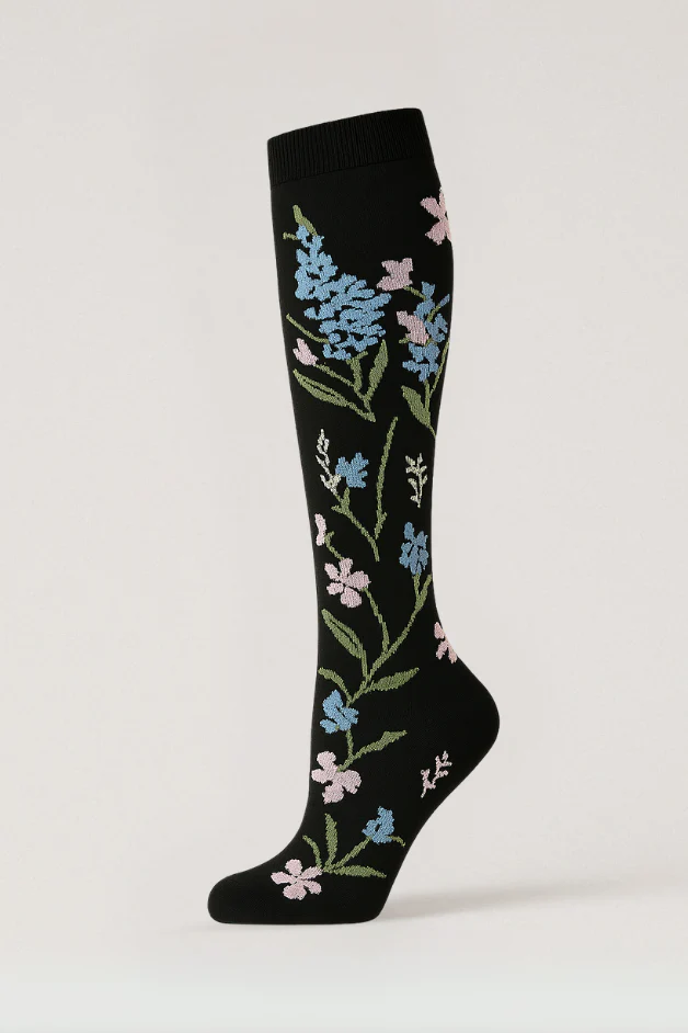 Lily Black Compression Socks - Image 2