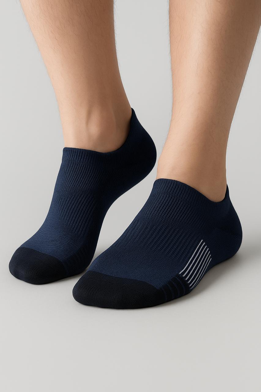 Navy Blue Sport Ankle Compression Socks - Image 3