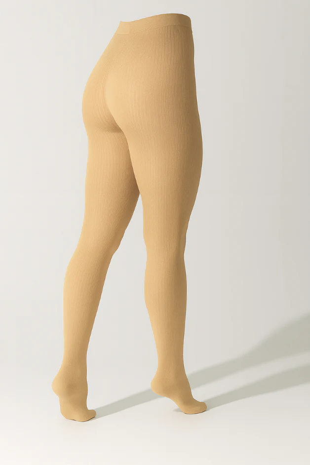 Light Beige Compression Tights Women - Image 3