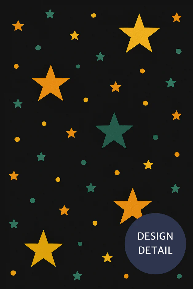 Stars Black/Green Compression Socks - Image 4