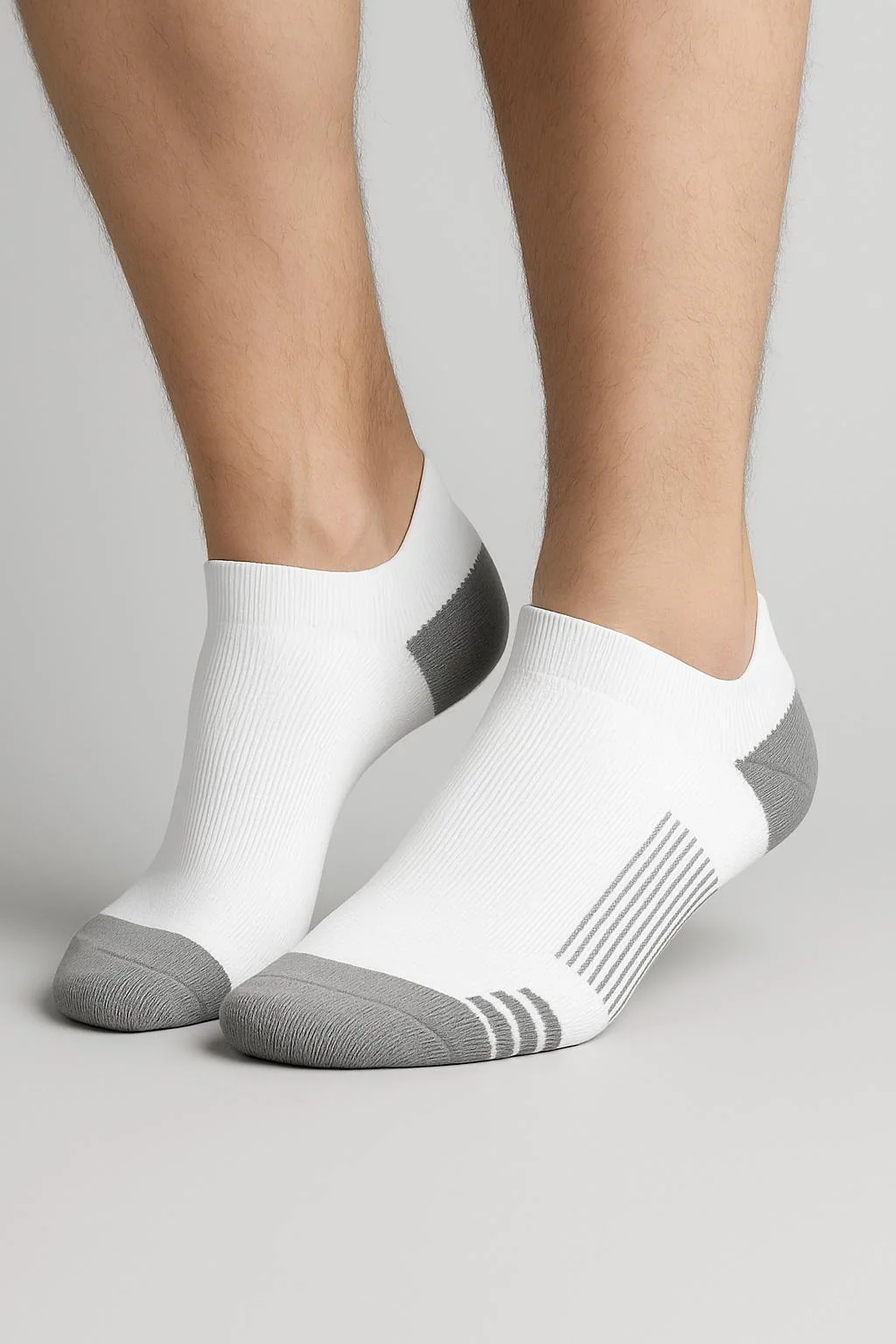 White Sport Ankle Compression Socks Bundle 5 Pairs - Image 3