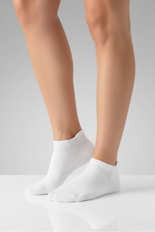 White Daily Ankle Compression Socks Bundle 5 Pairs - Image 3
