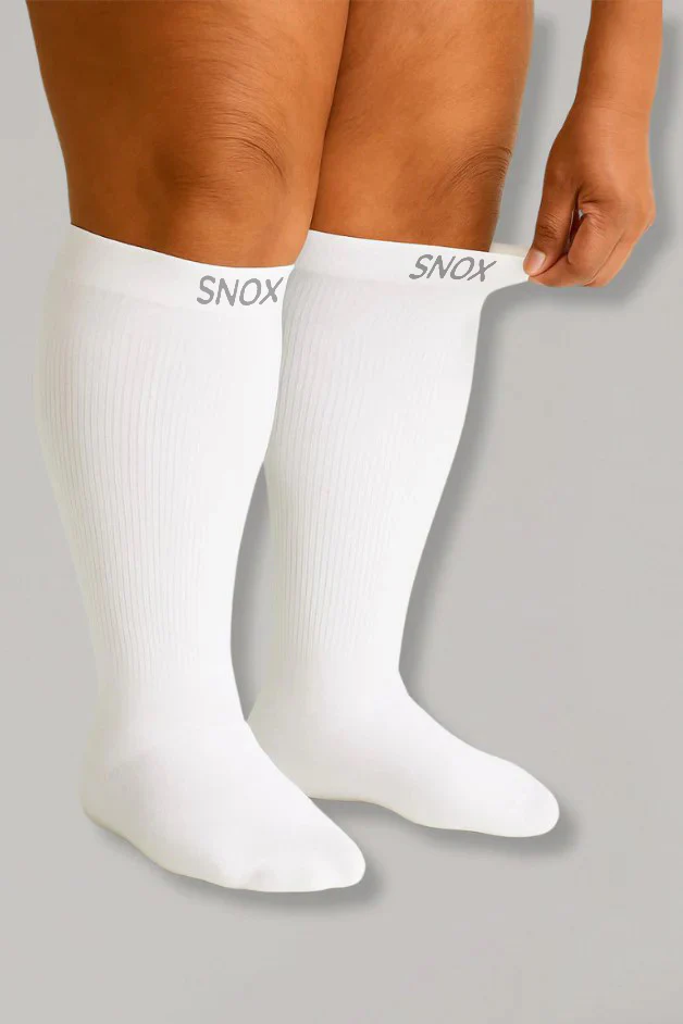 White PlusFit™ Socks