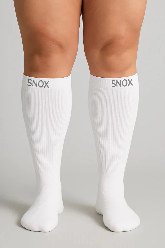 White PlusFit™ Socks - Image 2